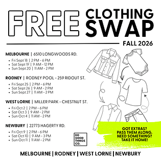 Fall Clothing Swap Dates