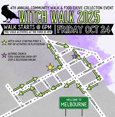 2025 Witch Walk Route